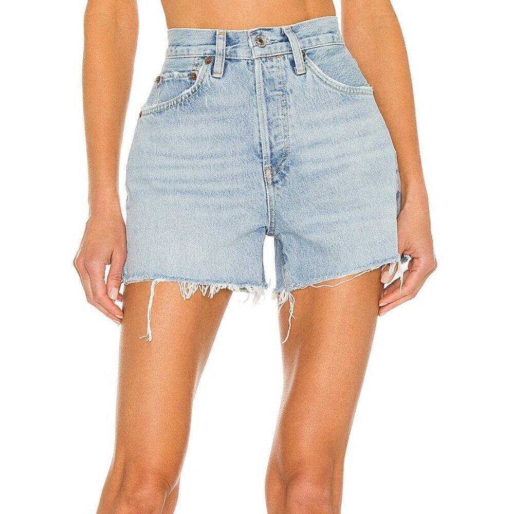 RE/DONE Original 50s Cutoffs in Faded Vintage Indigo Denim Shorts Size 27